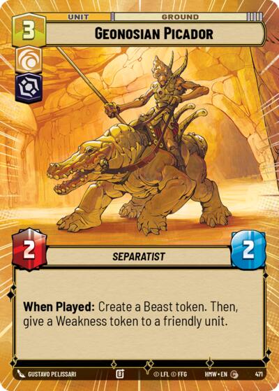 Geonosian Picador (Hyperspace) – Homeworlds #471 Star Wars: Unlimited card