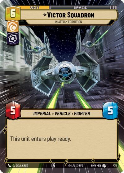 Victor Squadron - In Attack Formation (Hyperspace) – Homeworlds #475 Star Wars: Unlimited card