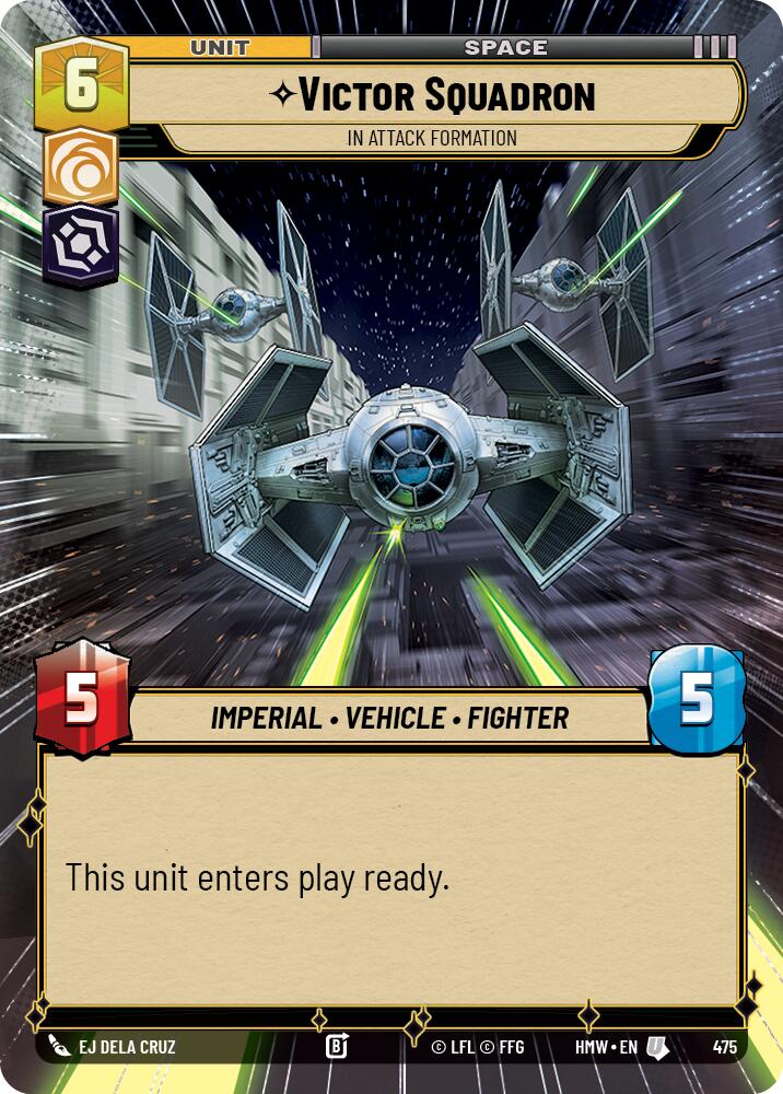 Victor Squadron - In Attack Formation (Hyperspace) – Homeworlds #475 Star Wars: Unlimited card