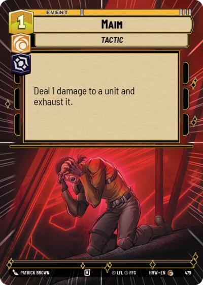 Maim (Hyperspace) – Homeworlds #479 Star Wars: Unlimited card