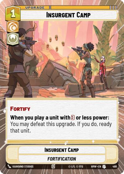 Insurgent Camp (Hyperspace) – Homeworlds #488 Star Wars: Unlimited card