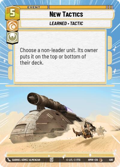 New Tactics (Hyperspace) – Homeworlds #490 Star Wars: Unlimited card