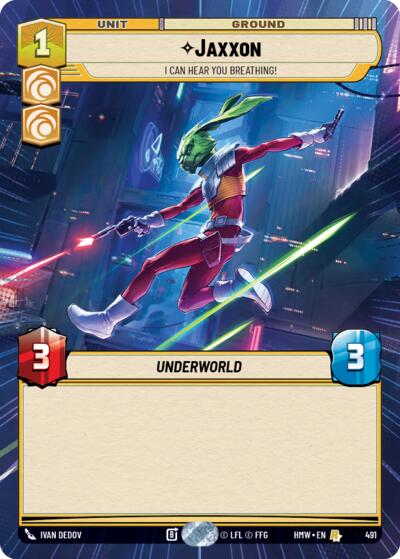 Jaxxon - I Can Hear You Breathing! (Hyperspace) – Homeworlds #491 Star Wars: Unlimited card