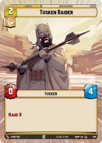 Tusken Raider (Hyperspace) – Homeworlds #496 Star Wars: Unlimited card