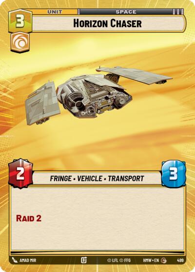Horizon Chaser (Hyperspace) – Homeworlds #499 Star Wars: Unlimited card
