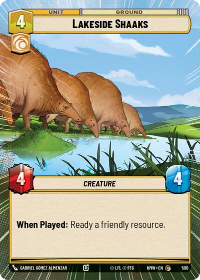 Lakeside Shaaks (Hyperspace) – Homeworlds #500 Star Wars: Unlimited card