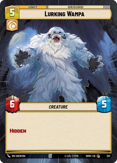 Lurking Wampa (Hyperspace) – Homeworlds #501 Star Wars: Unlimited card