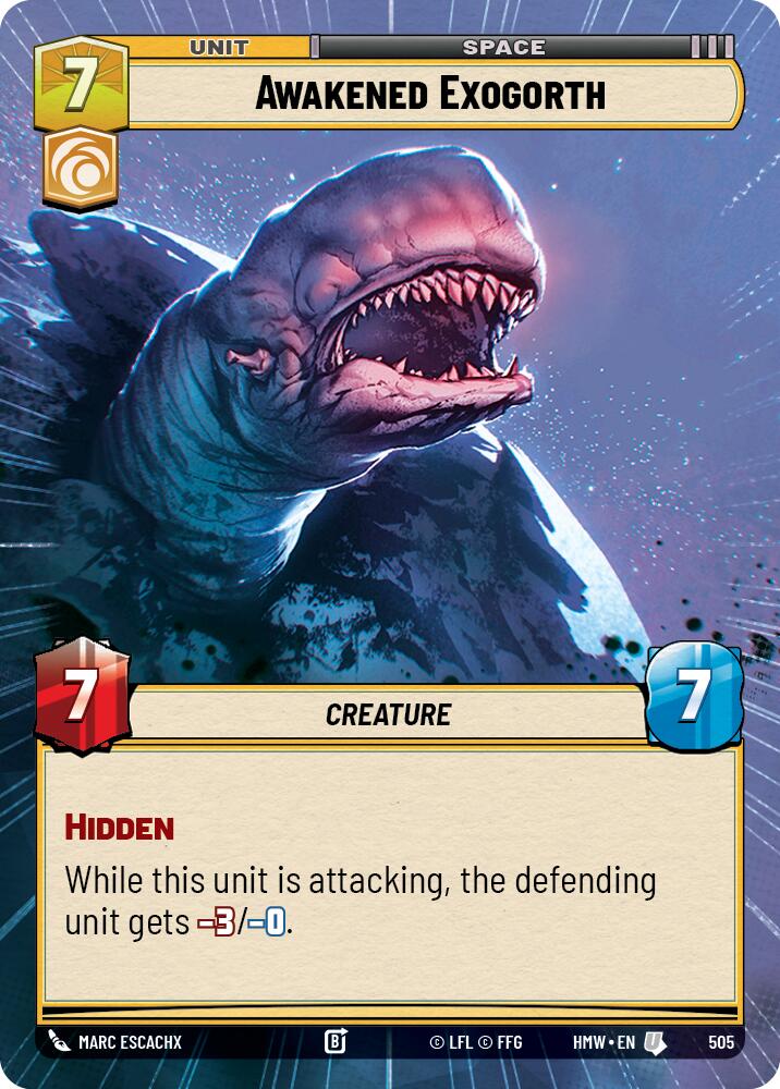 Awakened Exogorth (Hyperspace) – Homeworlds #505 Star Wars: Unlimited card