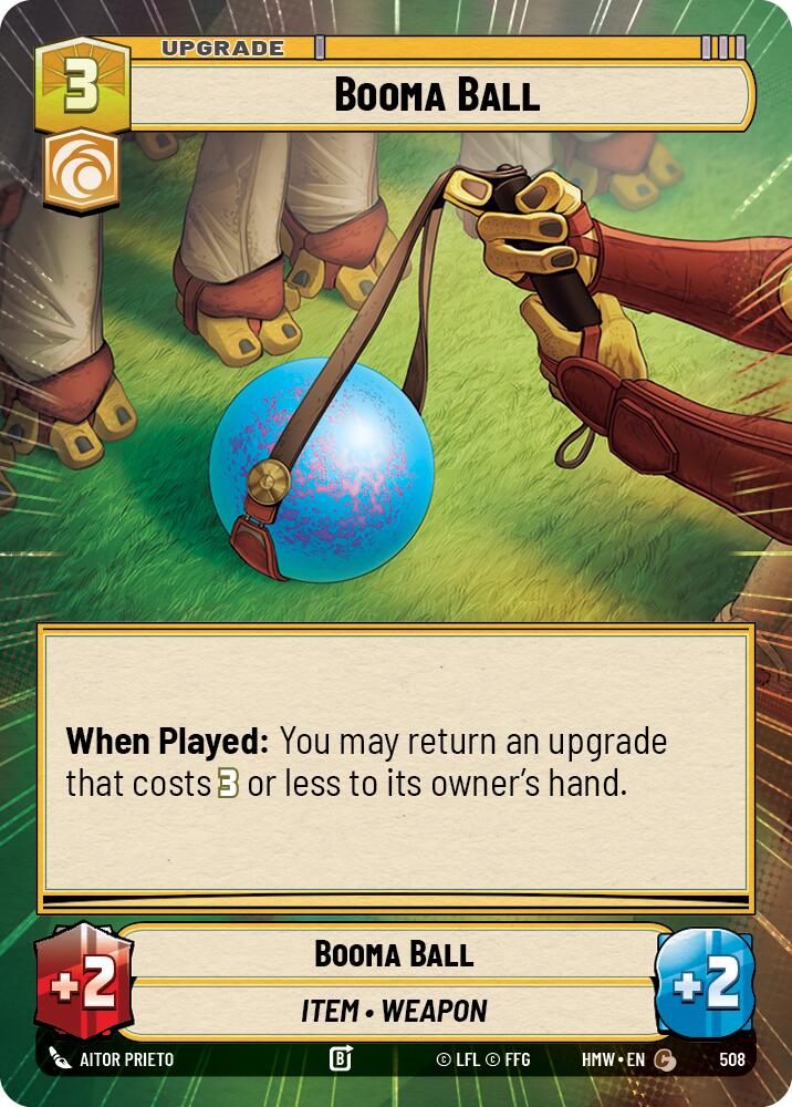 Booma Ball (Hyperspace) – Homeworlds #508 Star Wars: Unlimited card