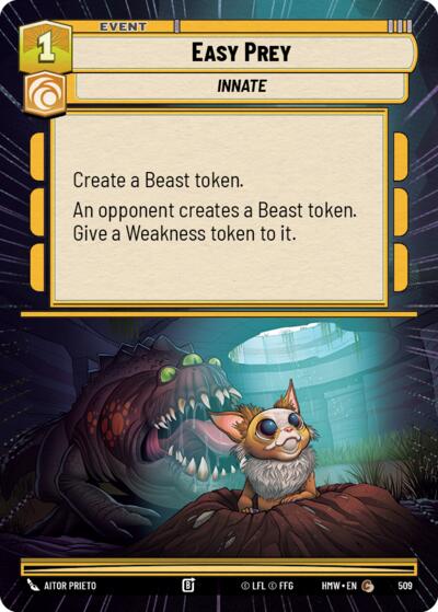 Easy Prey (Hyperspace) – Homeworlds #509 Star Wars: Unlimited card