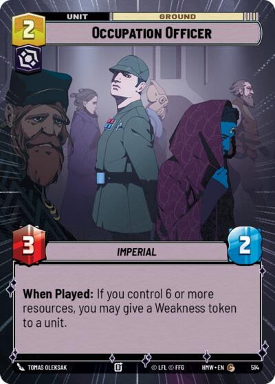 Occupation Officer (Hyperspace) – Homeworlds #514 Star Wars: Unlimited card