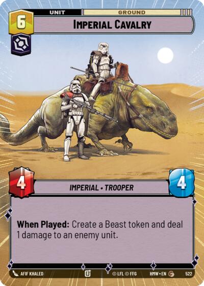 Imperial Cavalry (Hyperspace) – Homeworlds #522 Star Wars: Unlimited card