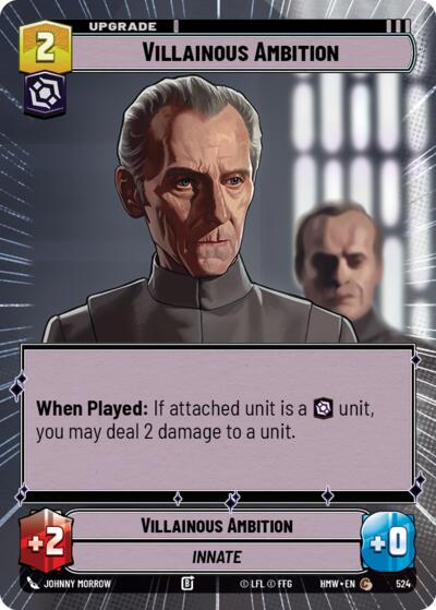 Villainous Ambition (Hyperspace) – Homeworlds #524 Star Wars: Unlimited card