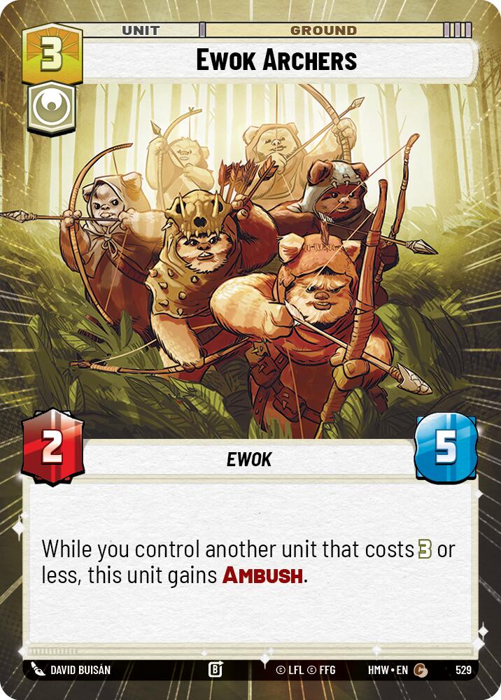 Ewok Archers (Hyperspace) – Homeworlds #529 Star Wars: Unlimited card