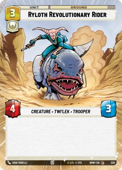Ryloth Revolutionary Rider (Hyperspace) – Homeworlds #530 Star Wars: Unlimited card