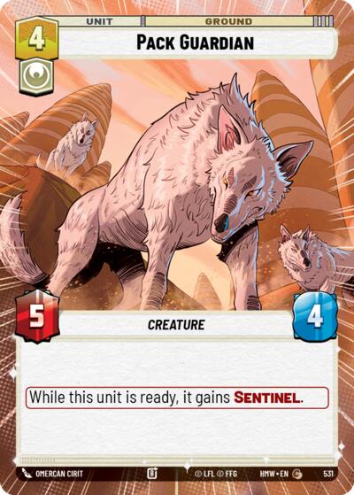 Pack Guardian (Hyperspace) – Homeworlds #531 Star Wars: Unlimited card