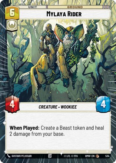 Mylaya Rider (Hyperspace) – Homeworlds #534 Star Wars: Unlimited card