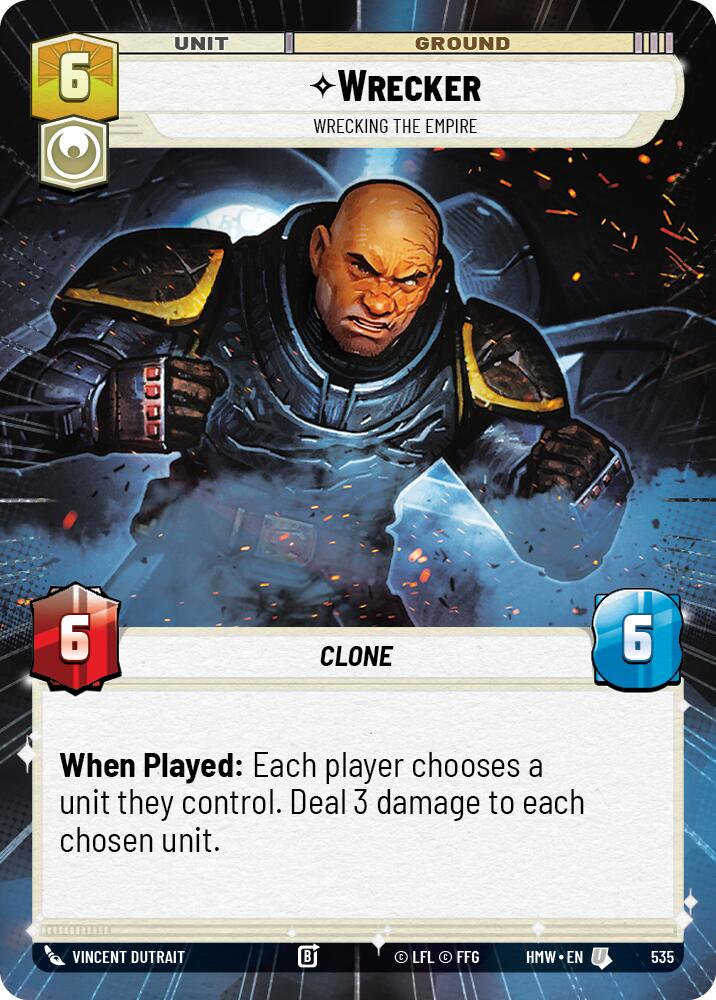Wrecker - Wrecking the Empire (Hyperspace) – Homeworlds #535 Star Wars: Unlimited card