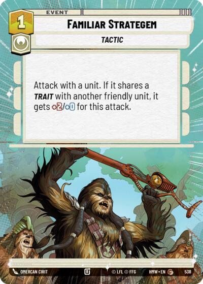 Familiar Strategem (Hyperspace) – Homeworlds #538 Star Wars: Unlimited card