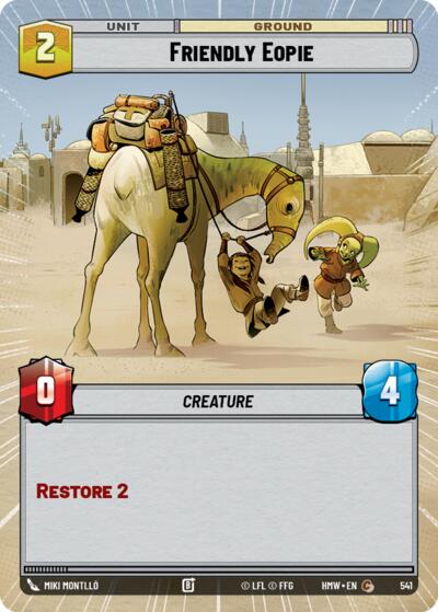 Friendly Eopie (Hyperspace) – Homeworlds #541 Star Wars: Unlimited card