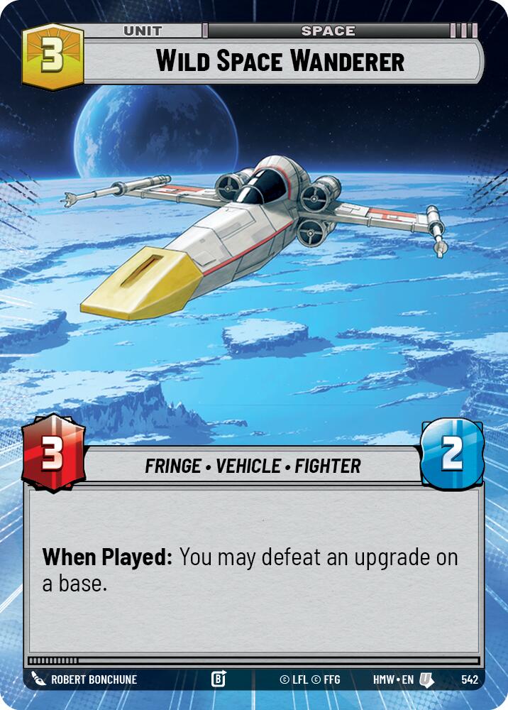 Wild Space Wanderer (Hyperspace) – Homeworlds #542 Star Wars: Unlimited card