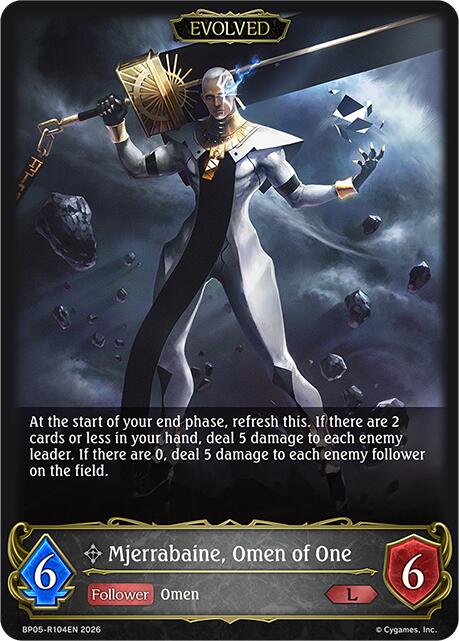Mjerrabaine, Omen of One (Evolved) (BP19: Eightfold Retribution) — Shadowverse: Evolve card