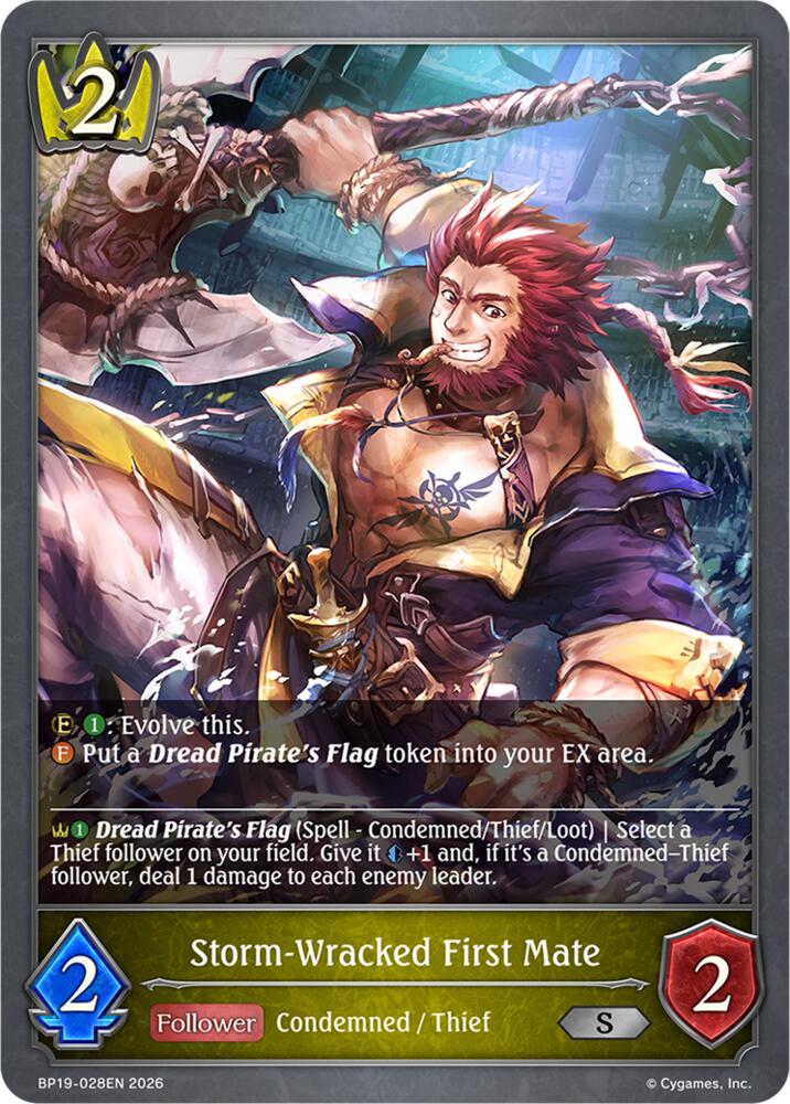 Storm-Wracked First Mate (BP19: Eightfold Retribution) — Shadowverse: Evolve card