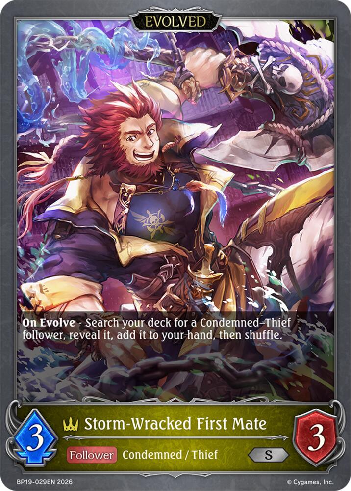 Storm-Wracked First Mate (Evolved) (BP19: Eightfold Retribution) — Shadowverse: Evolve card