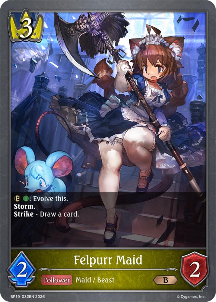 Felpurr Maid (BP19: Eightfold Retribution) — Shadowverse: Evolve card