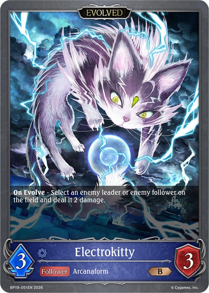 Electrokitty (Evolved) (BP19: Eightfold Retribution) — Shadowverse: Evolve card