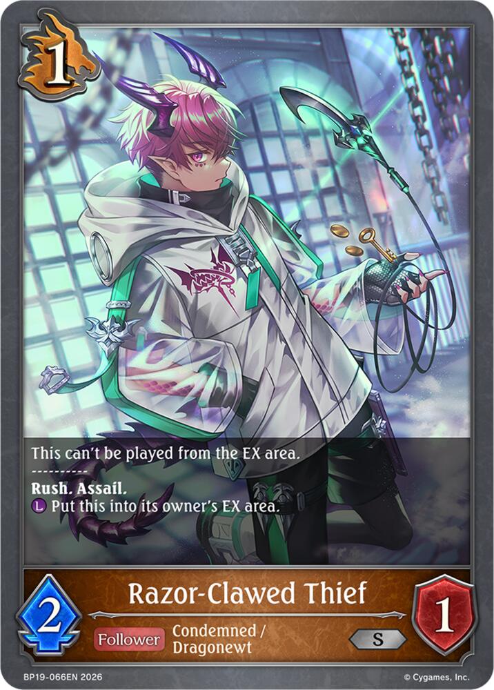 Razor-Clawed Thief (BP19: Eightfold Retribution) — Shadowverse: Evolve card