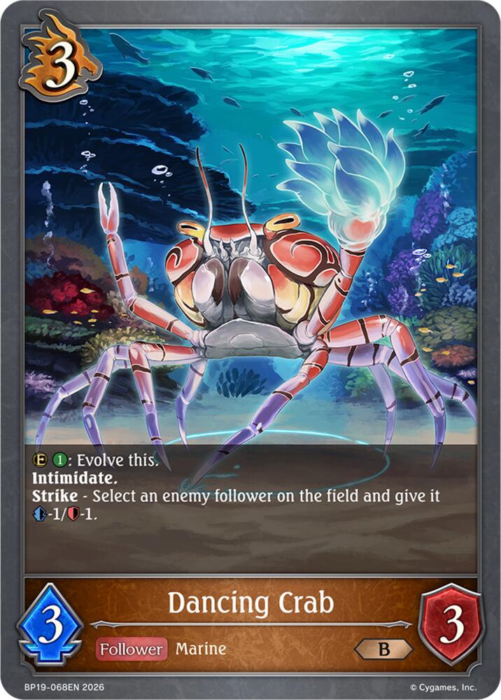 Dancing Crab (BP19: Eightfold Retribution) — Shadowverse: Evolve card