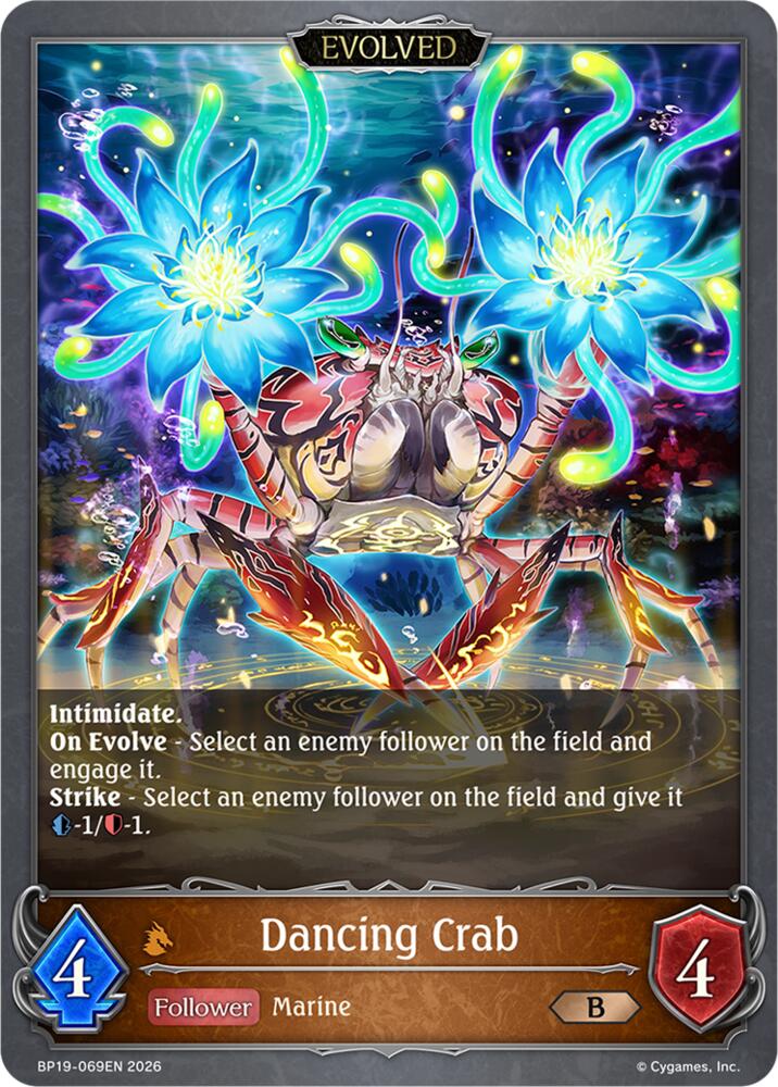 Dancing Crab (Evolved) (BP19: Eightfold Retribution) — Shadowverse: Evolve card
