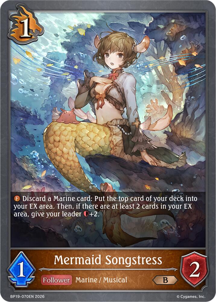 Mermaid Songstress (BP19: Eightfold Retribution) — Shadowverse: Evolve card