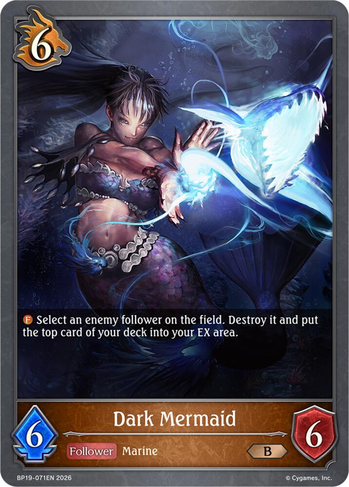 Dark Mermaid (BP19: Eightfold Retribution) — Shadowverse: Evolve card