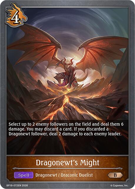 Dragonewt's Might (BP19: Eightfold Retribution) — Shadowverse: Evolve card