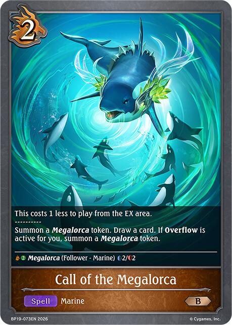 Call of the Megalorca (BP19: Eightfold Retribution) — Shadowverse: Evolve card