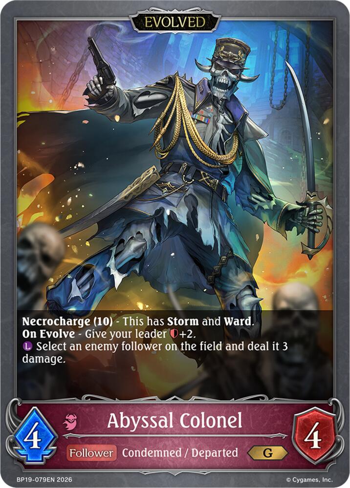 Abyssal Colonel (Evolved) (BP19: Eightfold Retribution) — Shadowverse: Evolve card