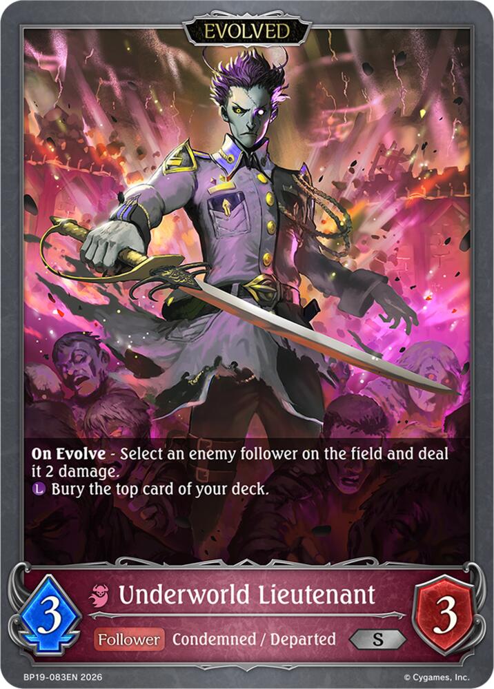 Underworld Lieutenant (Evolved) (BP19: Eightfold Retribution) — Shadowverse: Evolve card
