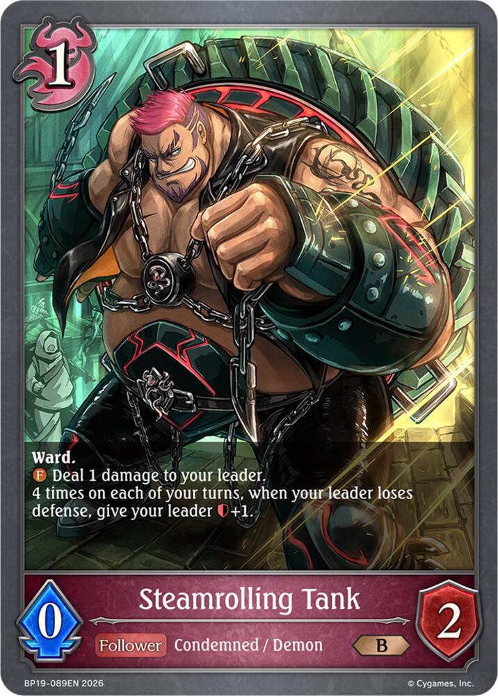 Steamrolling Tank (BP19: Eightfold Retribution) — Shadowverse: Evolve card