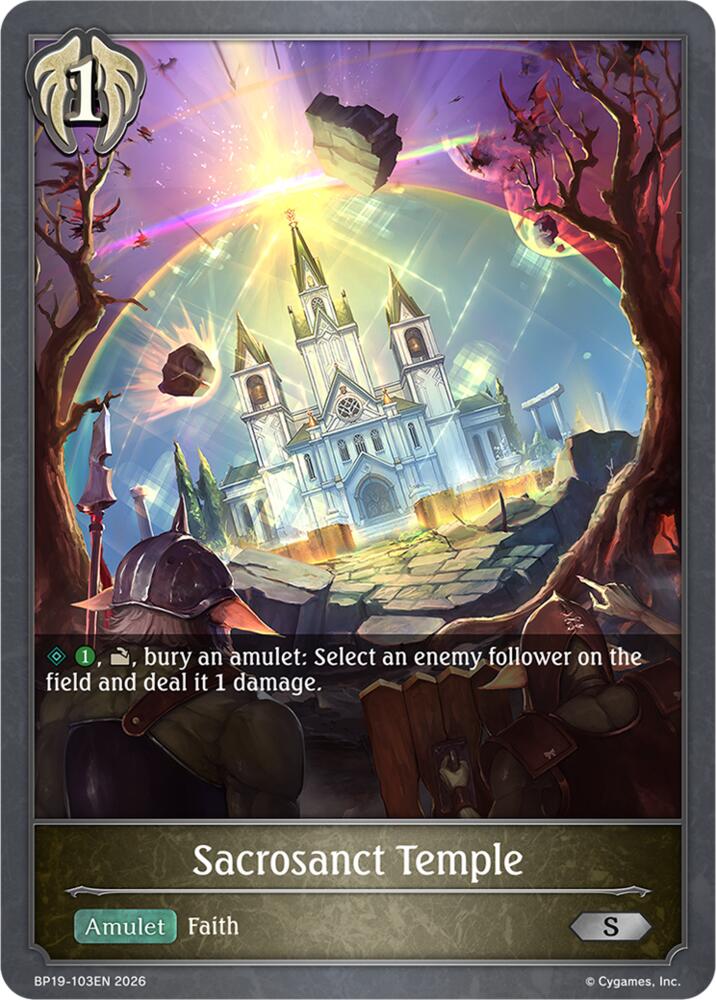 Sacrosanct Temple (BP19: Eightfold Retribution) — Shadowverse: Evolve card