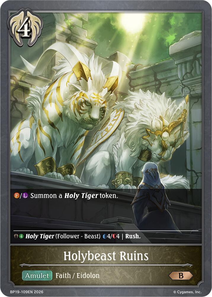 Holybeast Ruins (BP19: Eightfold Retribution) — Shadowverse: Evolve card