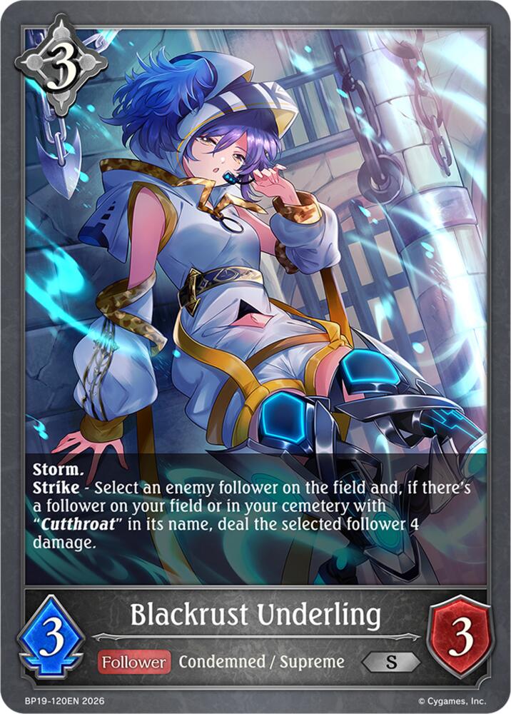 Blackrust Underling (BP19: Eightfold Retribution) — Shadowverse: Evolve card