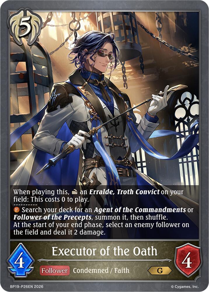 Executor of the Oath (BP19: Eightfold Retribution) — Shadowverse: Evolve card