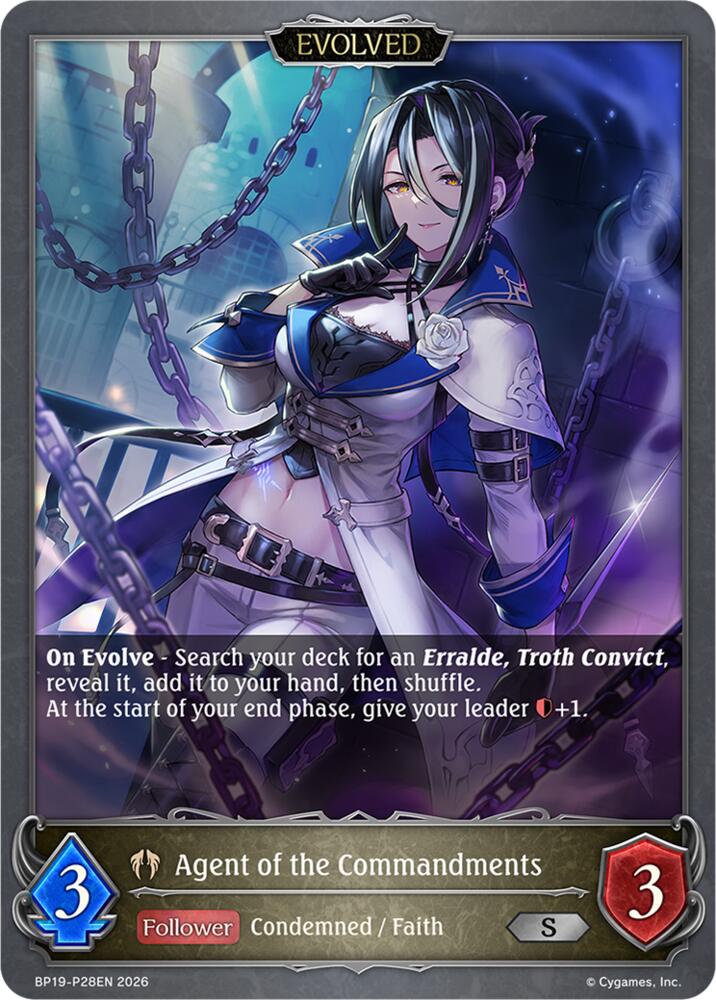 Agent of the Commandments (Evolved) (BP19: Eightfold Retribution) — Shadowverse: Evolve card