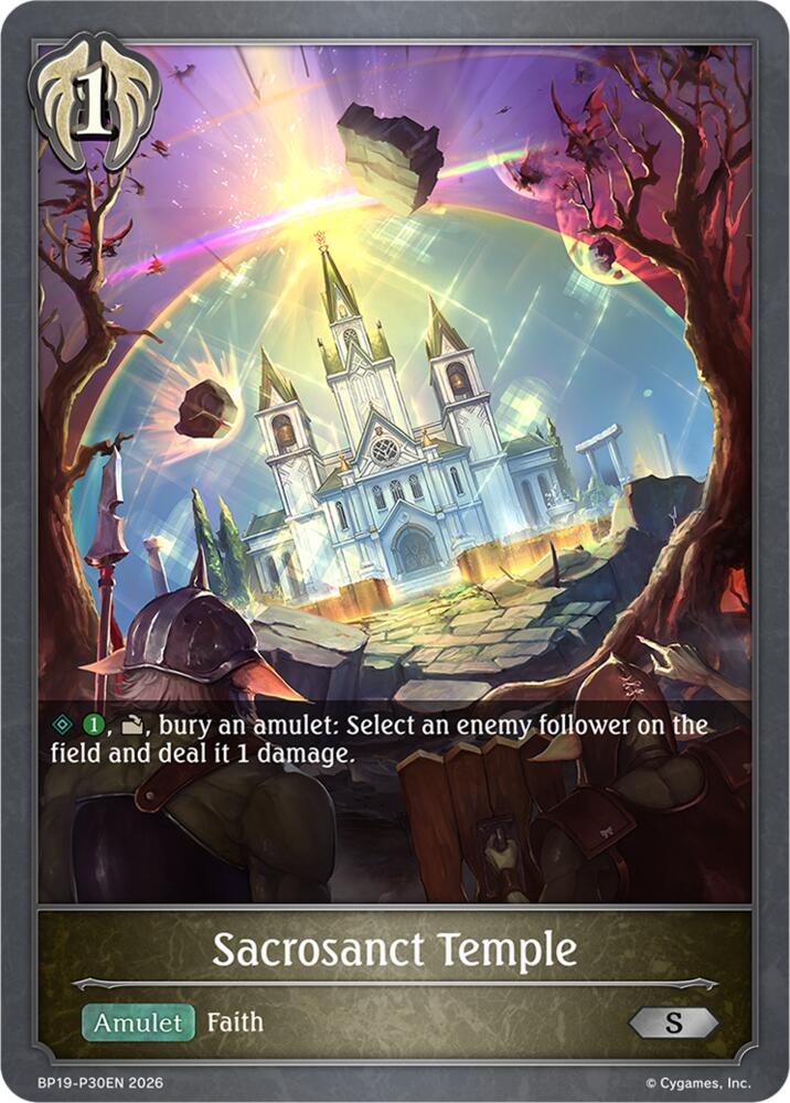 Sacrosanct Temple (BP19: Eightfold Retribution) — Shadowverse: Evolve card