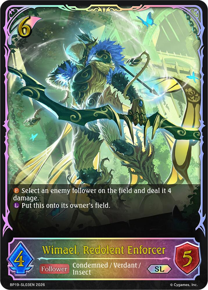 Wimael, Redolent Enforcer (BP19: Eightfold Retribution) — Shadowverse: Evolve card