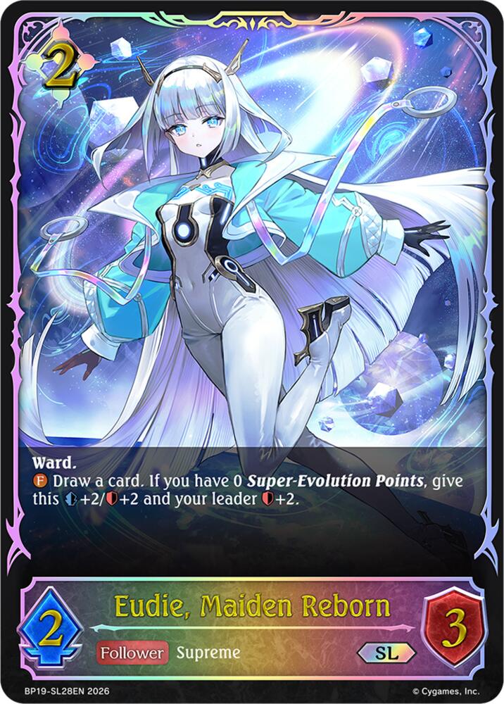 Eudie, Maiden Reborn (BP19: Eightfold Retribution) — Shadowverse: Evolve card