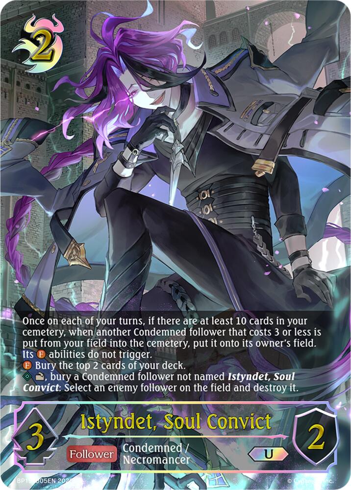 Istyndet, Soul Convict (BP19: Eightfold Retribution) — Shadowverse: Evolve card