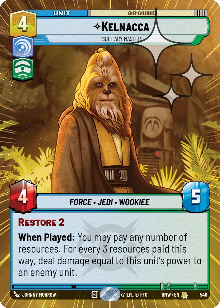 Kelnacca - Solitary Master (Hyperspace Foil) – Homeworlds #546 Star Wars: Unlimited card